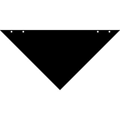 Custom Large Triangle Pet Bandanna - Black