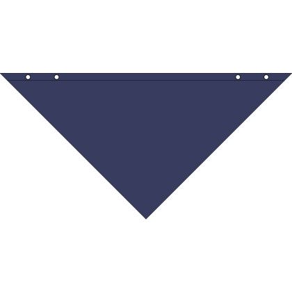 Custom Large Triangle Pet Bandanna - Navy 