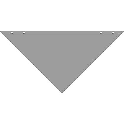 Custom Large Triangle Pet Bandanna - Silver Grey
