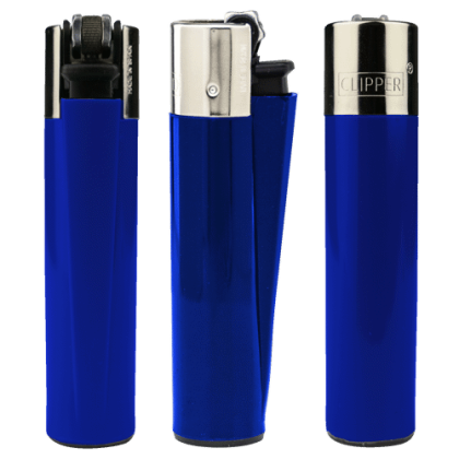 Blue Custom Clipper Lighter