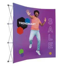 Custom 8' Curved Splash Floor Display Face Kit (Block-Out Fabric)