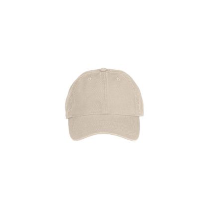 Custom Clutch Bio Washed Unconstructed Twill Cap - Stone Front View