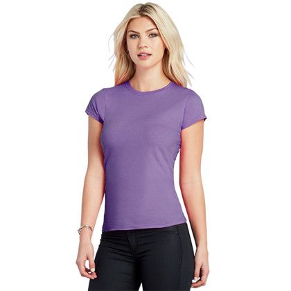 Custom Women's Hi Def T Shirt - Heather Purple