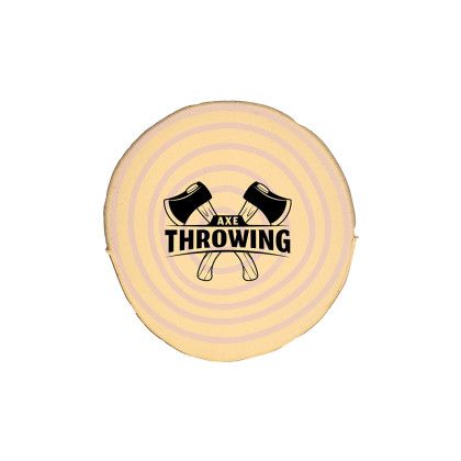 Custom Wood Log Stress Reliever - Top with Logo Imprint