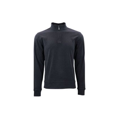 Custom Luxe 1/4 Zip Pullover - Navy Front View