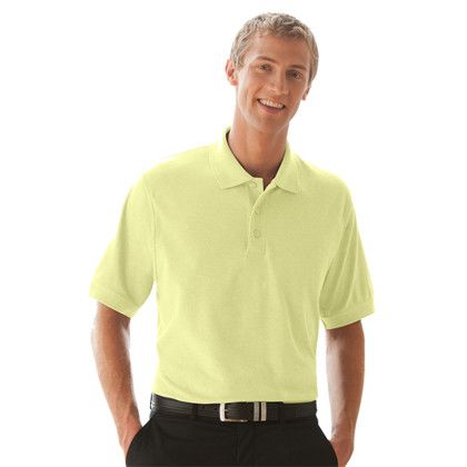 Custom Soft-Blend Double-Tuck Pique Polo - Sunburst Custom Soft-Blend Double-Tuck Pique Polo - Sunburst