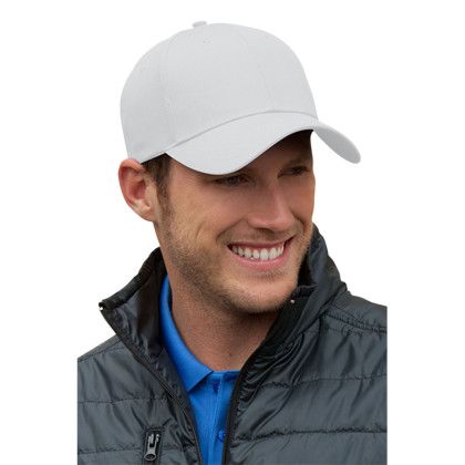 Custom Clutch Solid Constructed Twill Cap - White