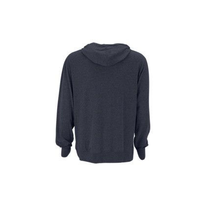 Custom Lightweight Jersey Knit Pullover - Navy Heather Back View