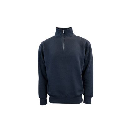 Custom Ultra Soft Fleece 1/4 Zip - Navy Front View Custom Ultra Soft Fleece 1/4 Zip - Navy Front View