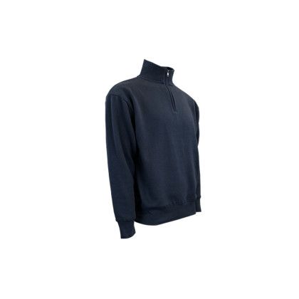 Custom Ultra Soft Fleece 1/4 Zip - Navy Right Side View Custom Ultra Soft Fleece 1/4 Zip - Navy Right Side View