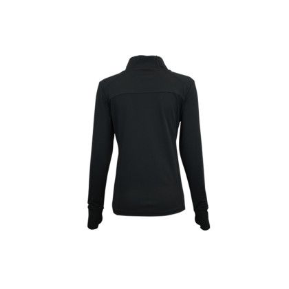 Custom Women's Peak Performance Jacket - Black Back View Custom Women's Peak Performance Jacket - Black Back View