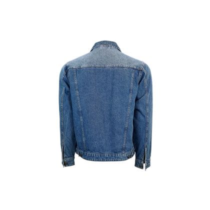 Custom Roadie Denim Jacket - Denim Back View