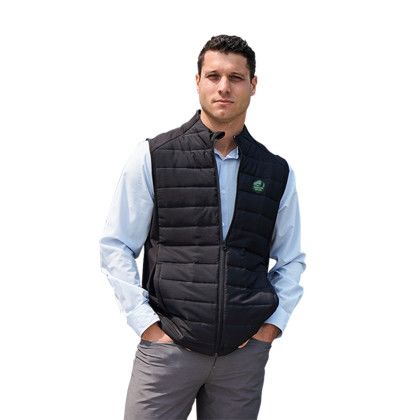 Custom Ninja Vest - Model Wearing Black Vest With logo Custom Ninja Vest - Model Wearing Black Vest With logo