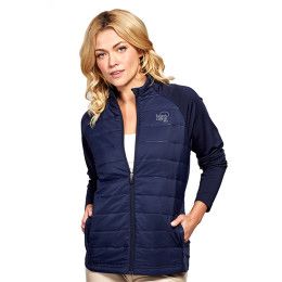 Custom Women's Ninja Jacket - Model Wearing Navy Jacket
