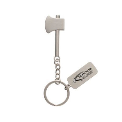 Custom Axe Keytag - Silver