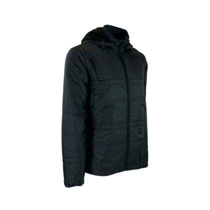Custom K2 Quilted Puffer Jacket - Black Onyx Right Side View 