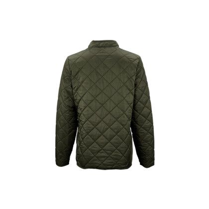 Custom Women's Everett Bomber Jacket - Loden Green Back View