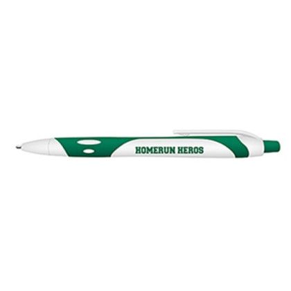 Custom Gel Sport Soft Touch Rubberized Hybrid Ink Gel Pen - Black Ink - Dark Green