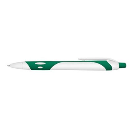 Custom Gel Sport Soft Touch Rubberized Hybrid Ink Gel Pen - Blue Ink - Dark Green