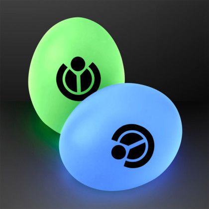 Custom 2 1/2" Light-Up Easter Eggs - Multicolor Custom 2 1/2" Light-Up Easter Eggs - Multicolor