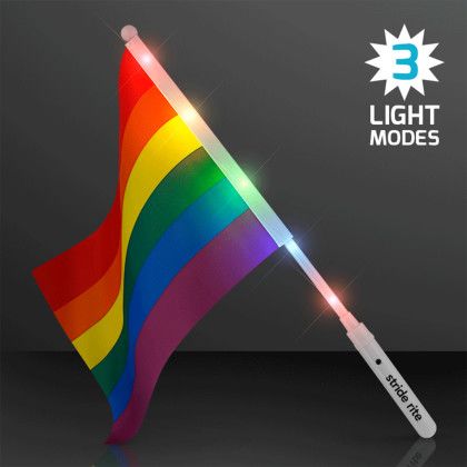 Custom Light Up Rainbow Flag - Multicolor