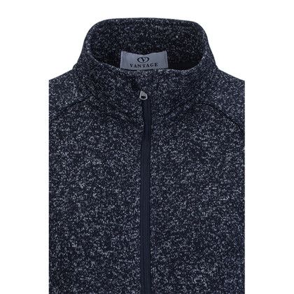 Custom Women's Summit Sweater Fleece Jacket - Navy Heather Close View