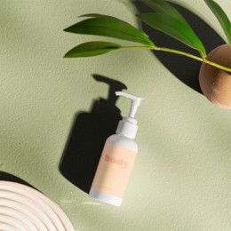 Custom 4 Oz Hand Lotion With Pump Cap - Full Color Label - White Lifestyle