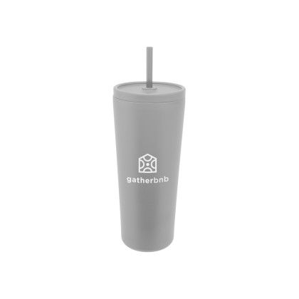 Custom 24 Oz. Brooklyn Recycled Stainless Steel Tumbler - Gray