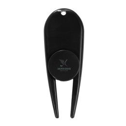 Custom Divot Tool with Ball Marker - Black 