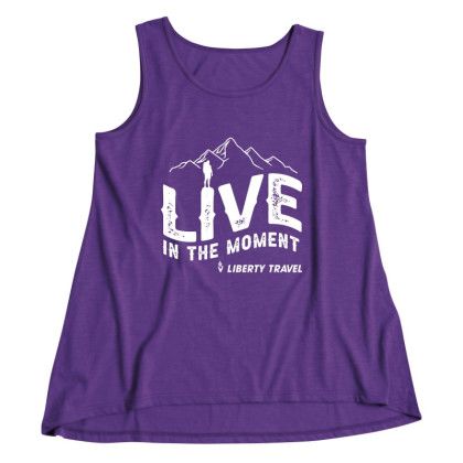 Custom  Ace Ladies' Slub A-Line Tank Top - Violet