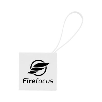 Custom Rabs Pocket Size Power Bank - White Front View With Logo  