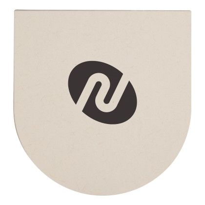 Custom Recycled Milk Carton Round Sticky Notes Pad - White Custom Recycled Milk Carton Round Sticky Notes Pad - White