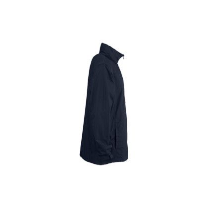 Custom Full-Zip Lightweight Hooded Jacket - Navy Right Side View
