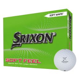 Custom Srixon Soft Feel Golf Balls - 12 Pack - White 