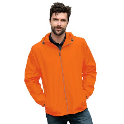 Custom Newport Jacket - Model Wearing Orange Jacket Custom Newport Jacket - Model Wearing Orange Jacket