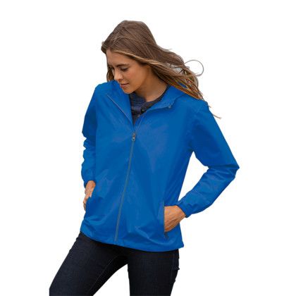 Custom Women's Newport Jacket - Model Wearing Royal Jacket 