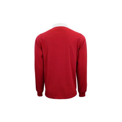 Custom Rugby Polo - Sport Red Back View