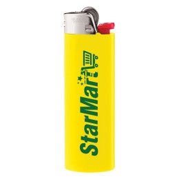 Yellow Bulk Lighters for Dispensaries | Custom Logo Imprinted BIC Lighters 