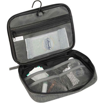 Custom Vila Recycled Travel Organizer - Graphite In Use 