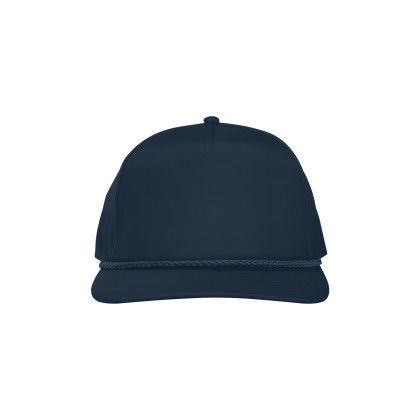Custom Stroke Play Solid Rope Cap - Navy Front View 