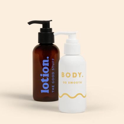 Custom 4 Oz Hand Lotion With Pump Cap - Direct Print - All Colors 