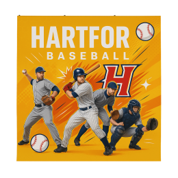 Custom 8' Straight Splash Floor Display Face Graphic Panel (Recycled Polyester Knit) - Multicolor