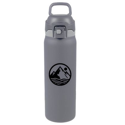Custom Rhine 2-in-1 Vacuum Eco-Friendly Bottle 30 oz - Stone