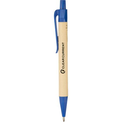 Custom Sugarcane Paper Gel Pen - Blue 