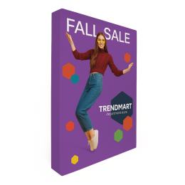 Custom 5' Straight Splash Floor Display Wrap Graphic Panel (Recycled Polyester)