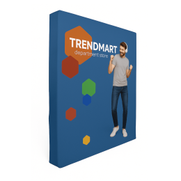 Custom 10' Tall Splash Floor Display Wrap Graphic Panel (Polyester Knit) - Multicolor