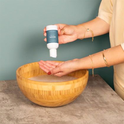 Custom 4 Oz Wash With Push-Pull Cap - Full Color Label - White Lifestyle