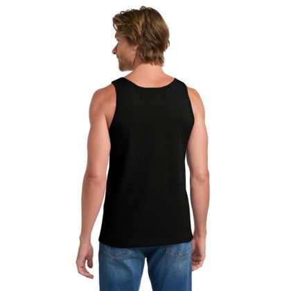 Custom Gildan Ultra Cotton 100% US Cotton Tank Top - Black Back View Custom Gildan Ultra Cotton 100% US Cotton Tank Top - Black Back View