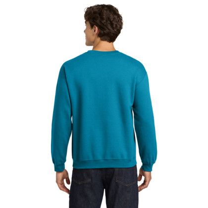 Custom Gildan Heavy Blend Crewneck Sweatshirt - Sapphire Back View 