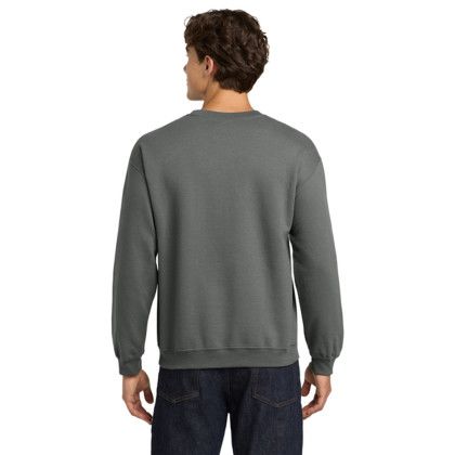 Custom Gildan Heavy Blend Crewneck Sweatshirt - Charcoal Back View 